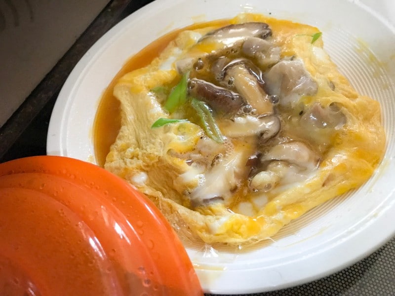 電子レンジで親子丼ができるダイソーの便利グッズ