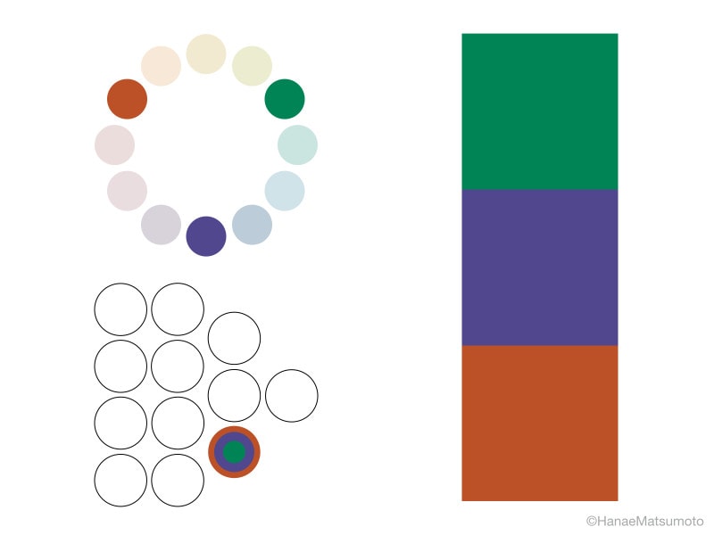 ディープトーンで統一感を演出した「ドミナントトーン配色」の例