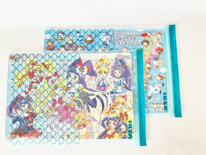 1番大きな6リットルサイズに子どもの台紙付きパズルをぴったり収納