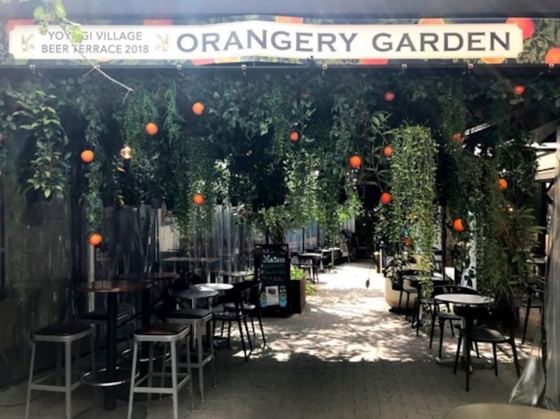 東京　ビアガーデン　代々木VILLAGE BEER TERRACE2018「Orangery Garden」