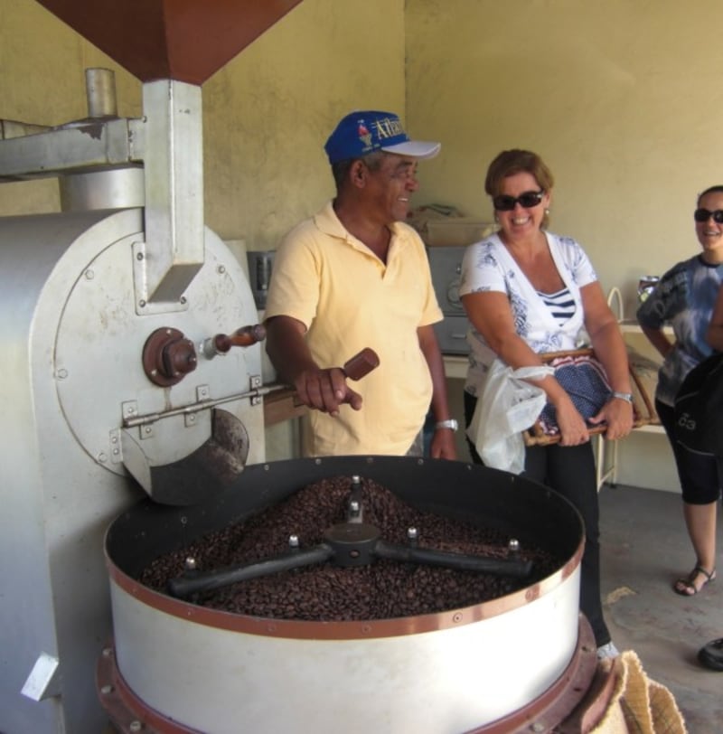 Santo Antônio da Bela Vista農園（サンパウロ州）　焙煎の様子