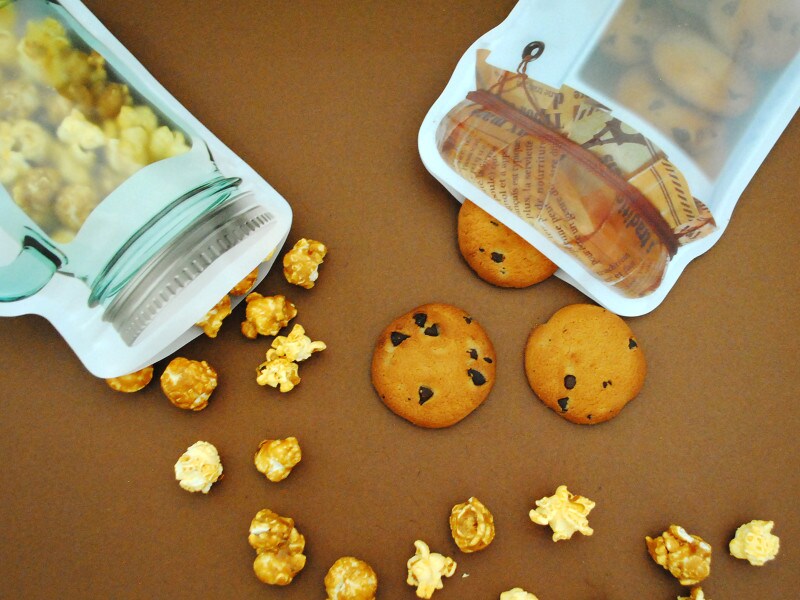 ガラスボトル型ジッパーバッグ