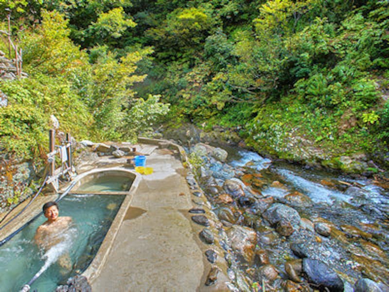 駒の湯温泉の露天風呂