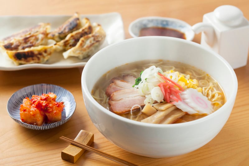 ラーメンと餃子のセット