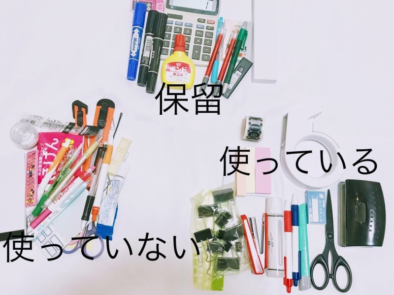 使っている、使っていない、保留の3つに分類