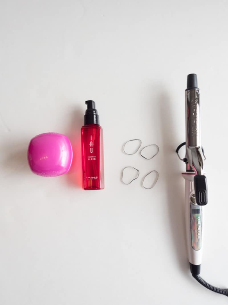 ポニーテールアレンジに必要なものはこちら