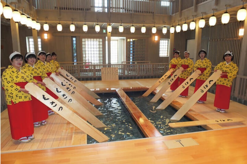 草津温泉らしい写真