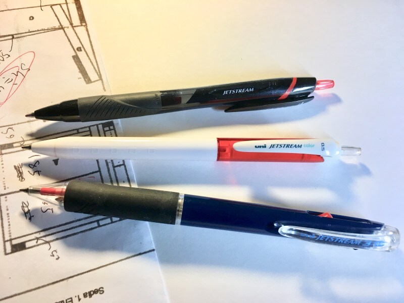 ジェットストリームの赤ペン