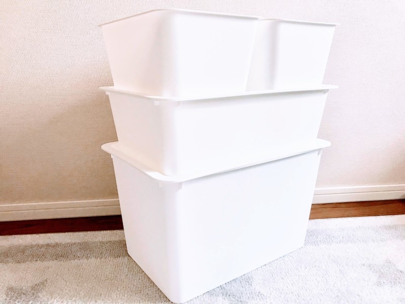 ダイソーの定番人気商品「スクエアボックス」小・大・深型