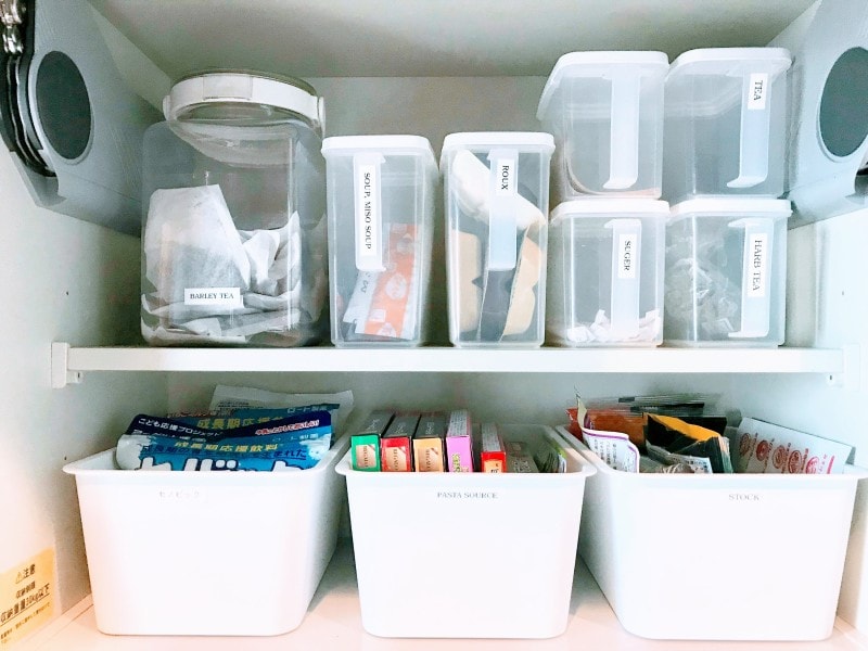個包装になっている食材を保管しているロックポット