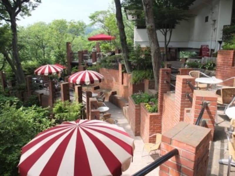 まるで『天空の城ラピュタ』のようなテラス席