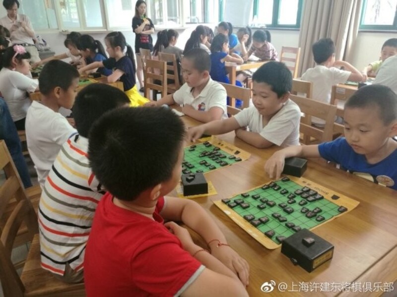 上海の将棋教室(許氏提供)