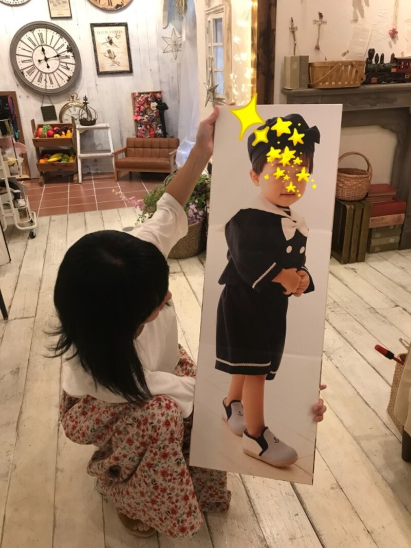 等身大フォト完成