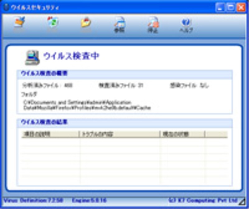 ウイルスセキュリティ