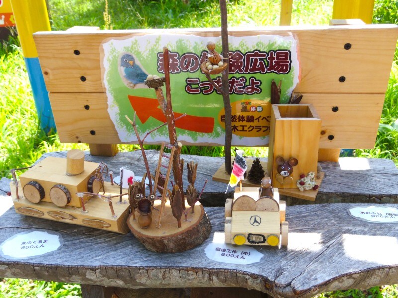 木工クラフト教室で作る作品例