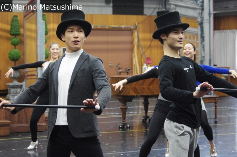 『パリのアメリカ人』稽古場取材会にて。(C)Marino Matsushima