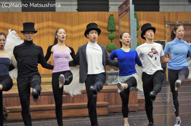 『パリのアメリカ人』稽古場取材会にて。(C)Marino Matsushima