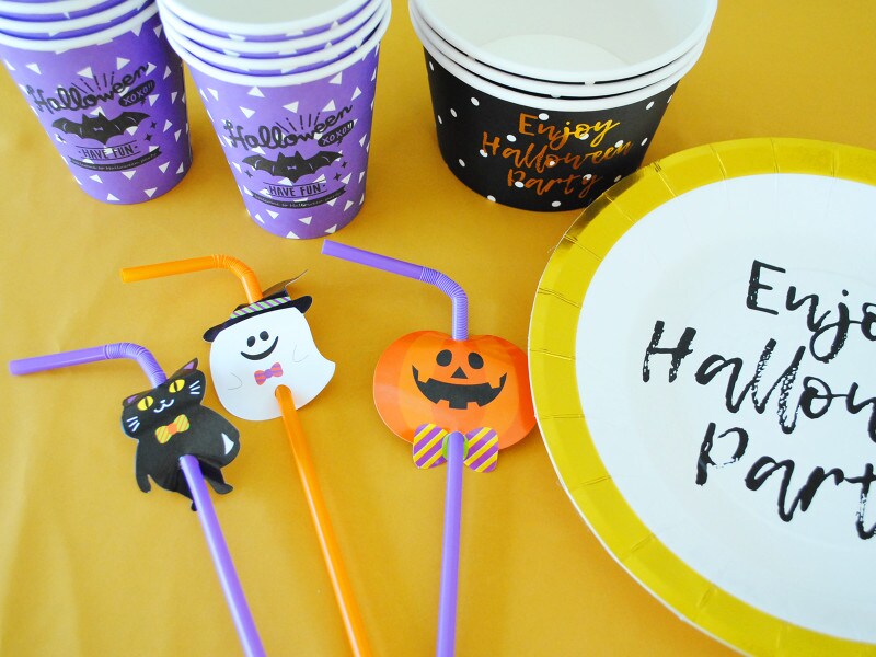 100均ハロウィングッズでテーブルコーデ