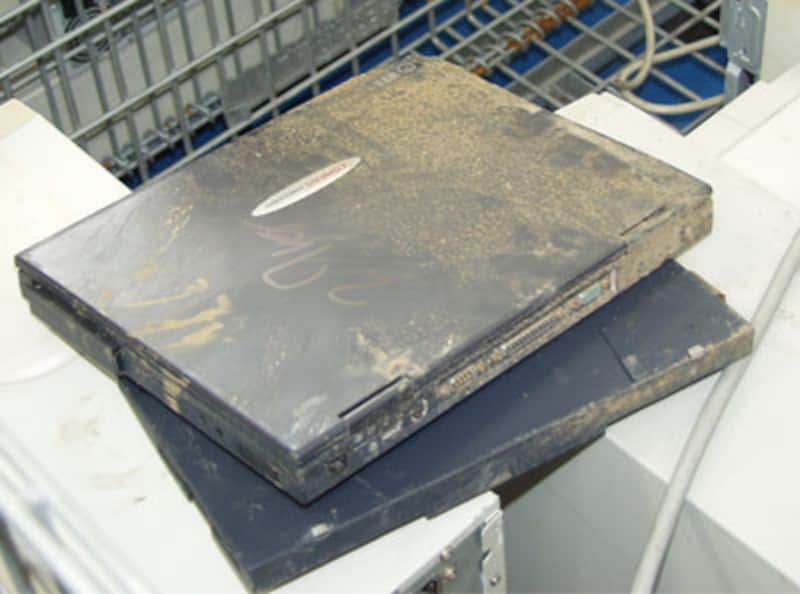 水害にあったノートPC