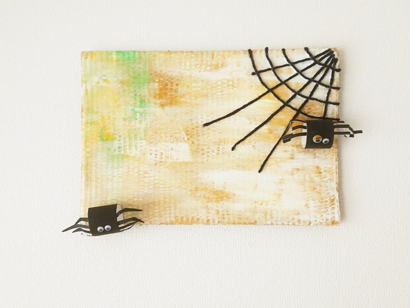 蜘蛛の巣の作り方…毛糸でハロウィン工作