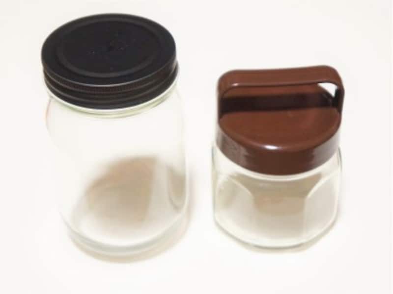 空き瓶の口は5cm以上ある物を選んでください。