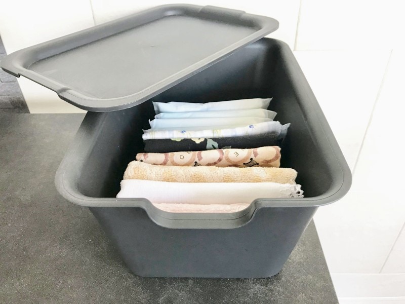 キャンドゥのおすすめ収納グッズ:ハンカチやティッシュの収納にちょうどよいサイズ