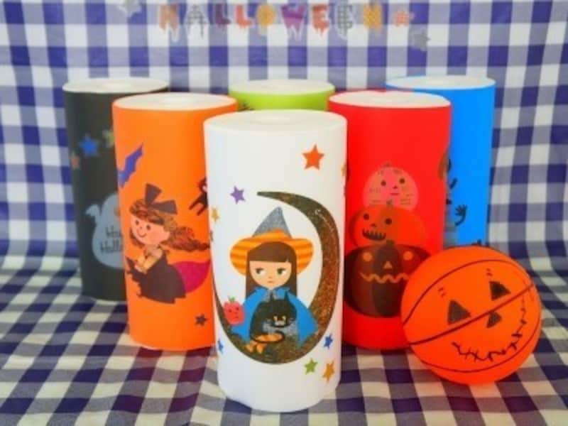 キッチンペーパーでハロウィン製作・工作 　手作りボーリングゲーム