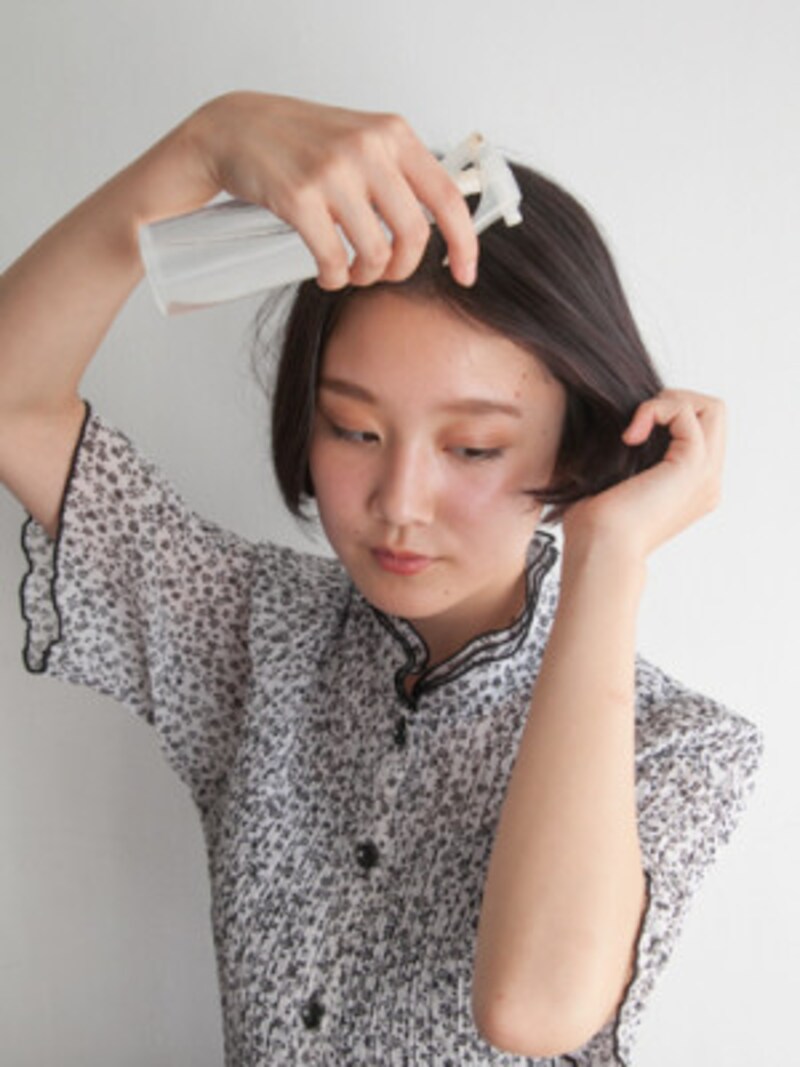 パーマの簡単なスタイリングのやり方 ヘアセット方法 ヘアアレンジ All About