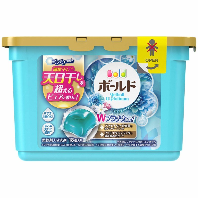 洗濯物の量にかかわらず、一回一粒入れるだけ