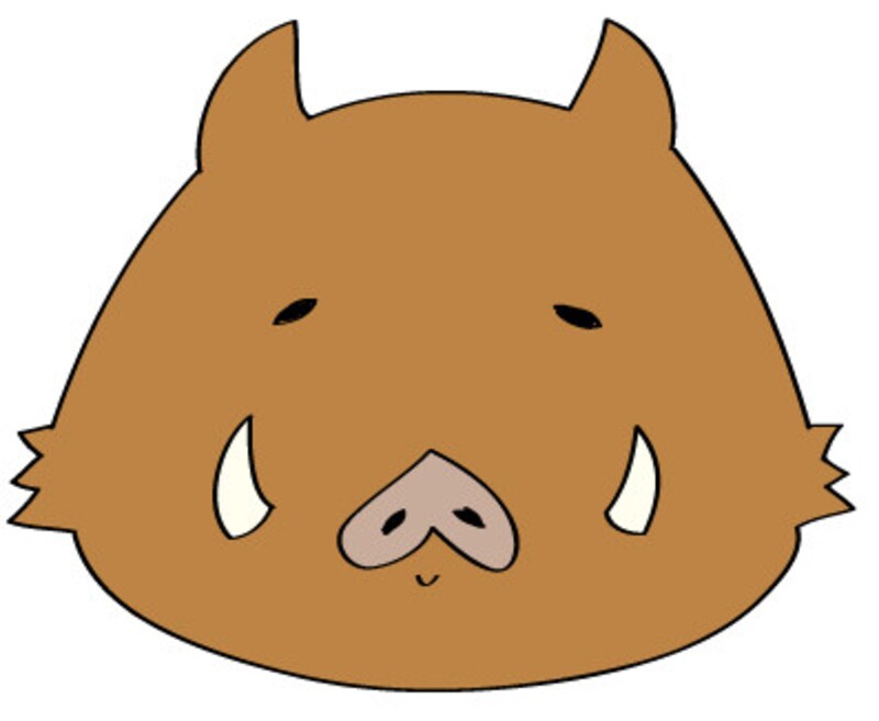 亥　年賀状　イラスト　かわいい　無料
