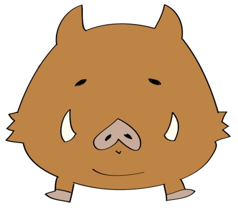 亥 年賀状 イラスト 無料 かわいい