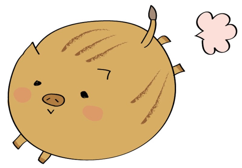 亥 年賀状 イラスト 無料 かわいい うり坊