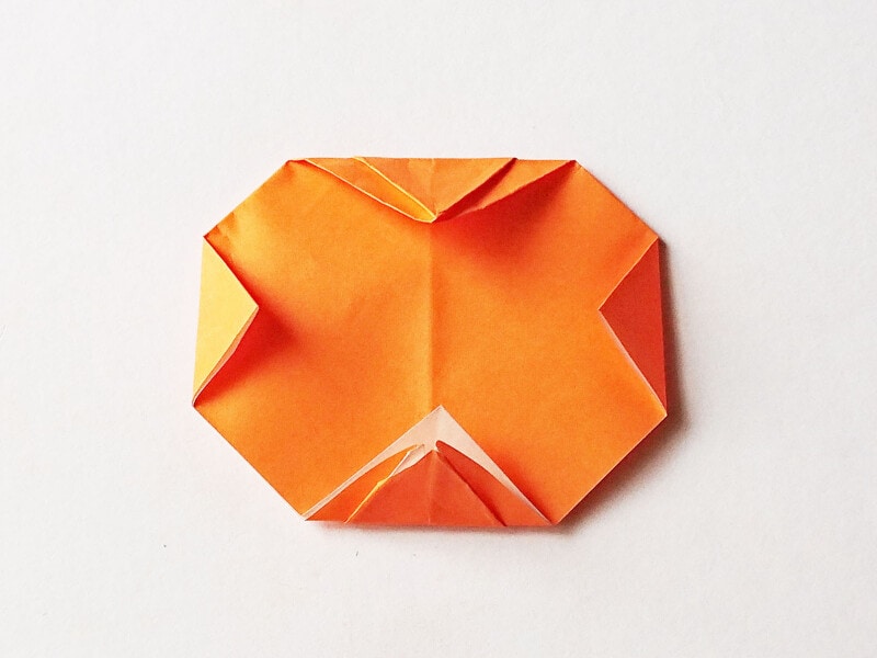 かぼちゃの折り紙の簡単な折り方|ハロウィン折り紙