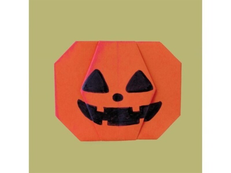 ハロウィンの主役 かぼちゃの折り紙