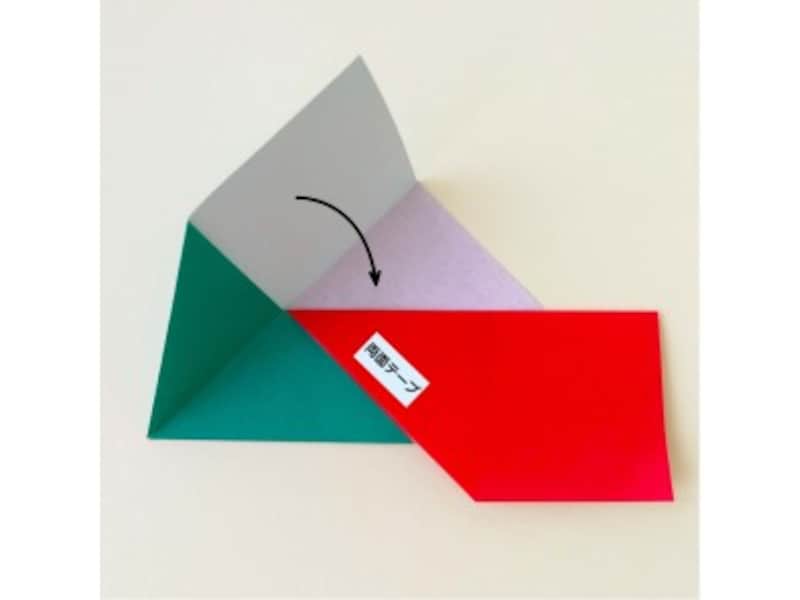 折り紙リース土台（8枚）クリスマスリース作り方5