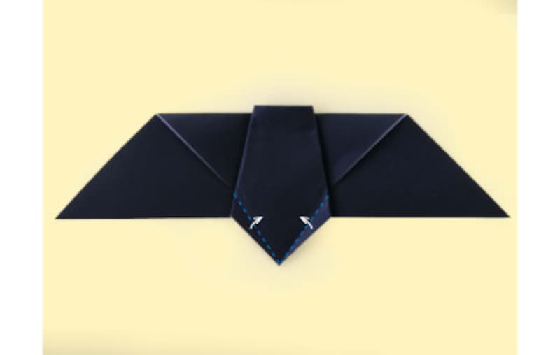 ハロウィン折り紙｜コウモリの折り紙 折り方6