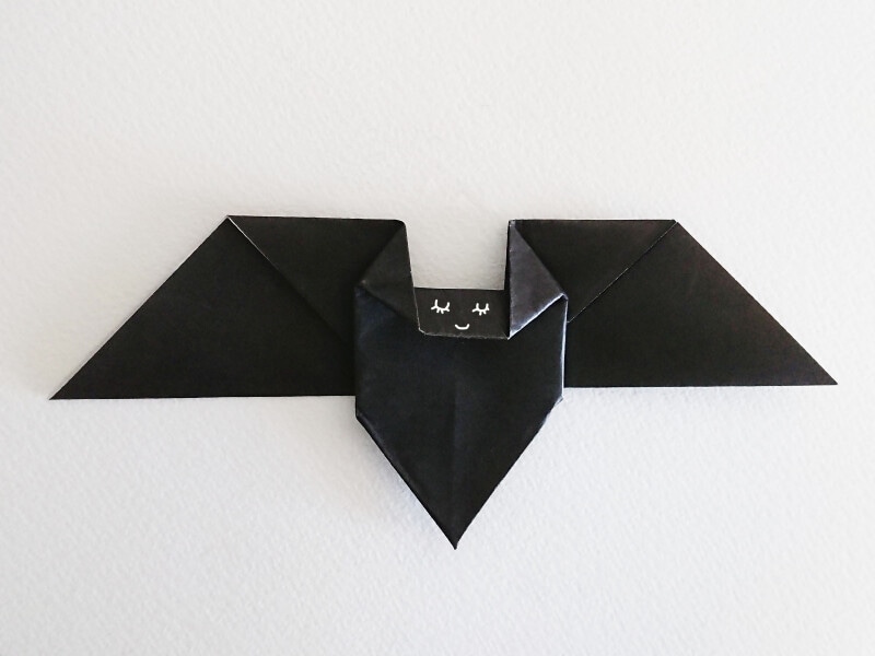 コウモリの折り紙 ハロウィンにも