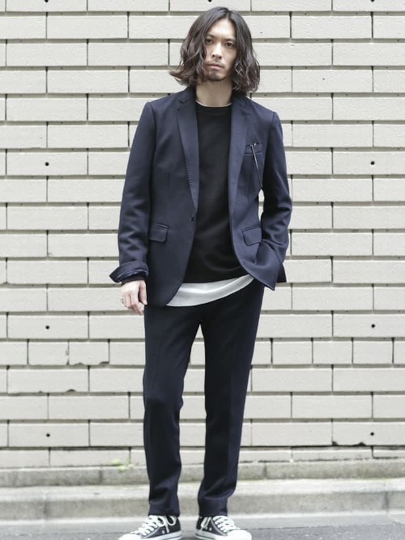 セットアップのコーデ例