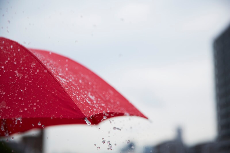 傘への防水スプレーの効果