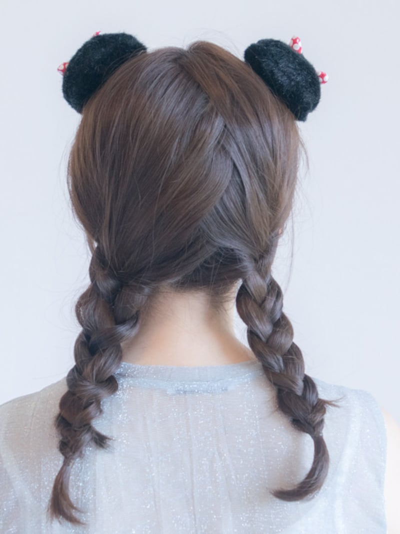 後ろは指でざっくり分ける程度が可愛い