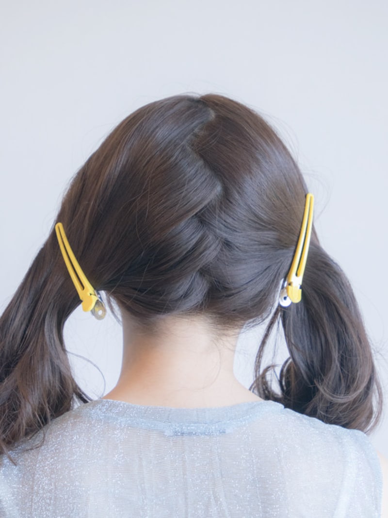 ジグザグに分けとると分け目が目立たなくなる