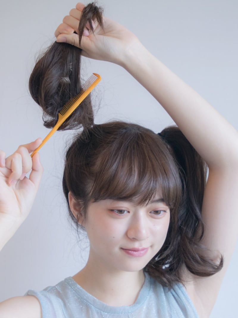 目の細かいコームを使用するとうまくできる