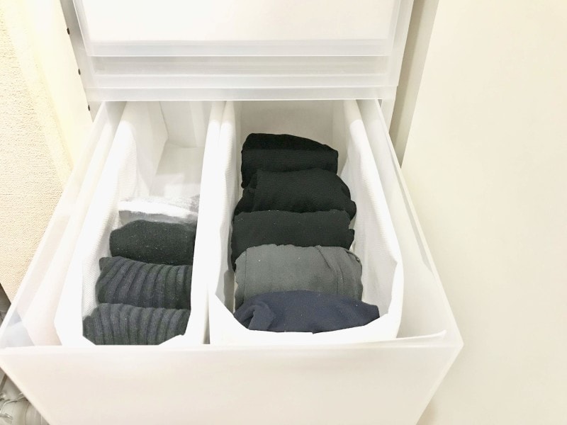 無印のPP収納ケースにちょうど良いサイズ