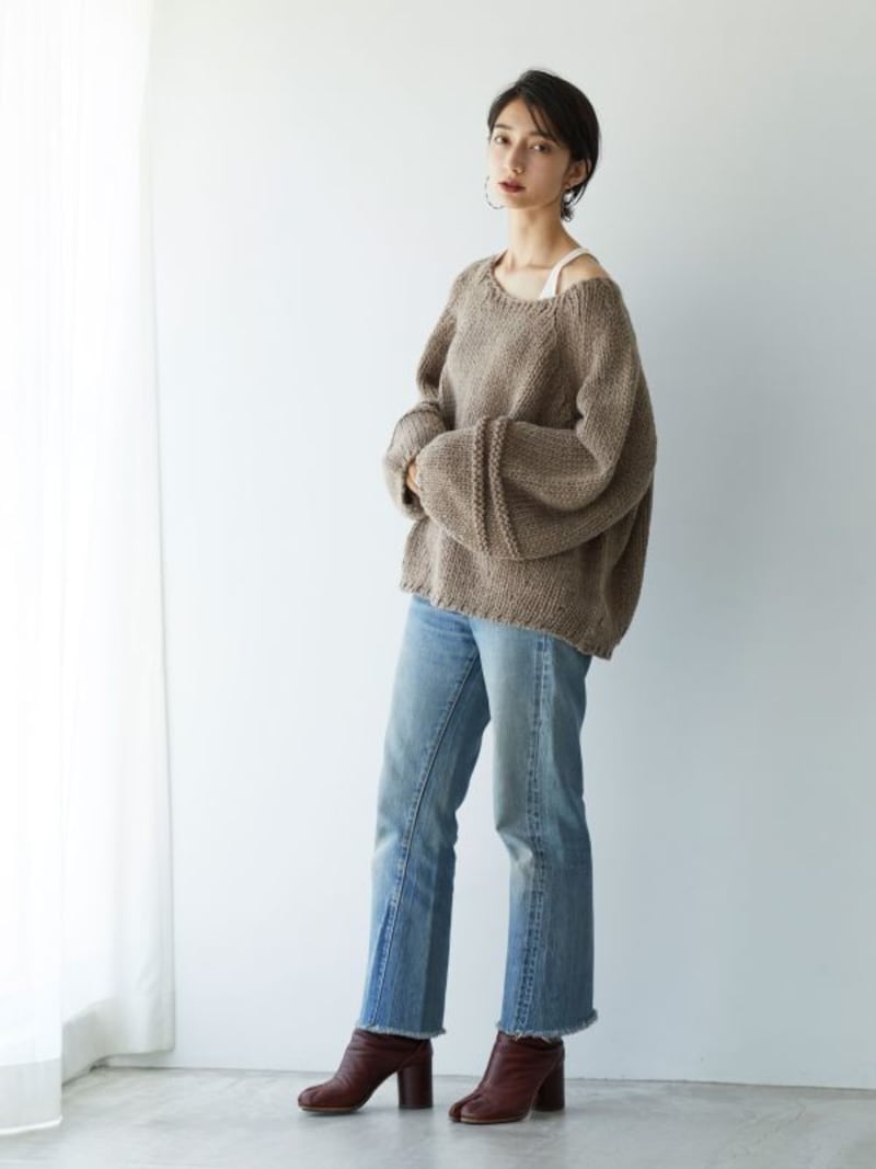 ショートローゲージニット