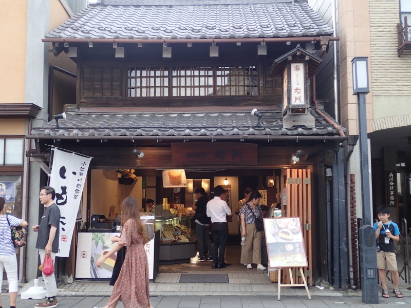 菓匠右門 一番街店の外観