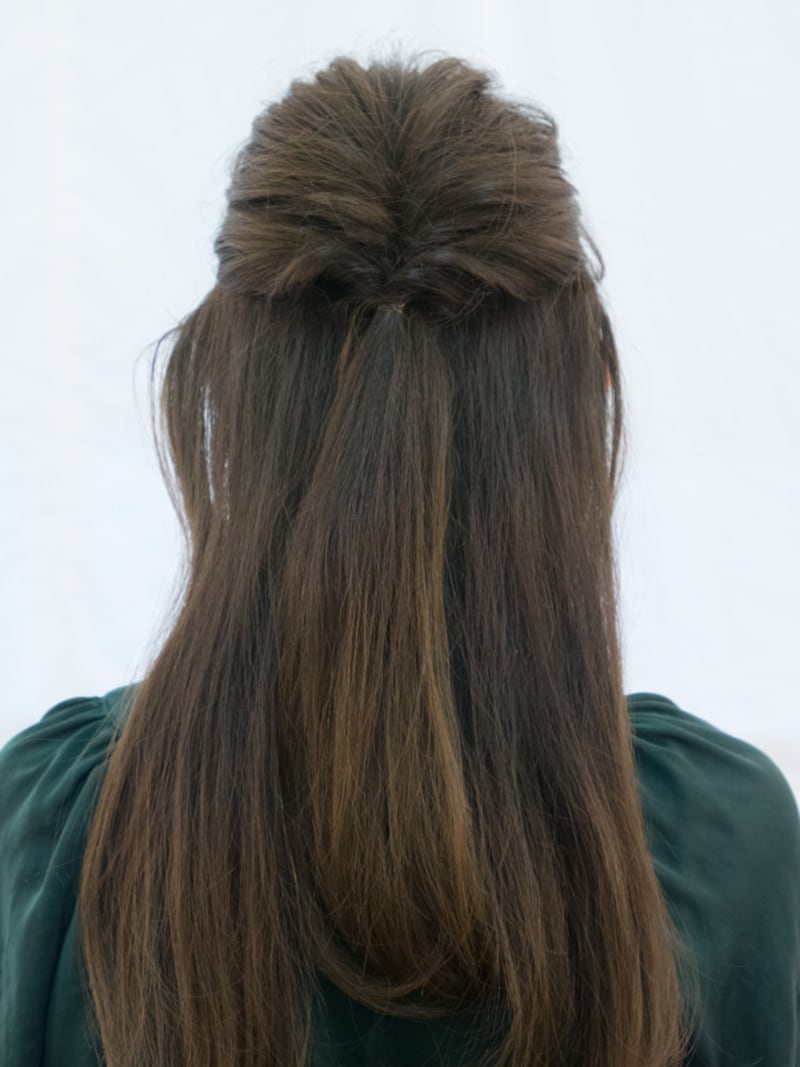 トップに自然な丸みが出て分け目が見えなくなる