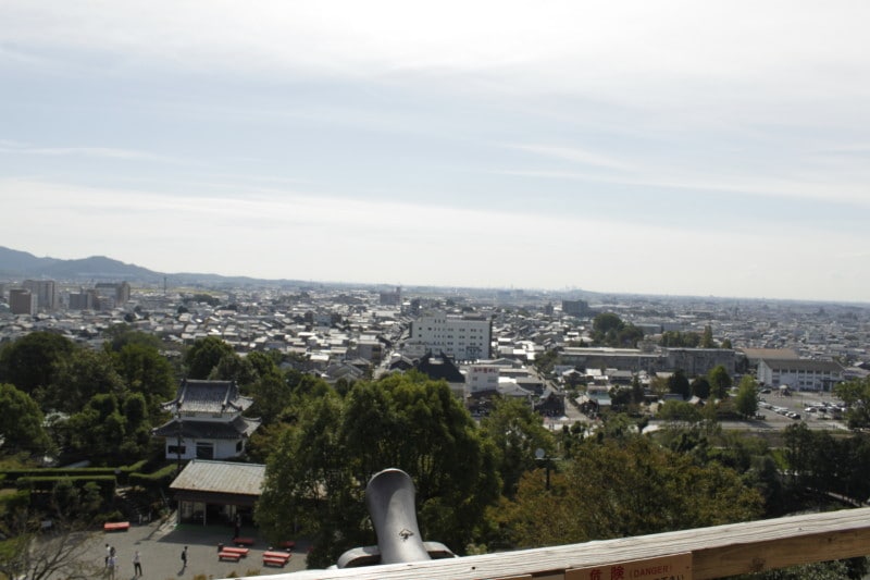 遠く名古屋駅や小牧山城も望める