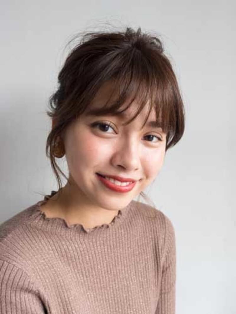 シースルーバングも可愛いですね!