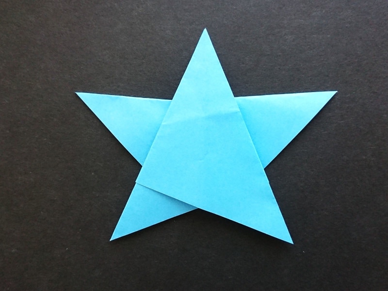 折り紙星1枚の作り方