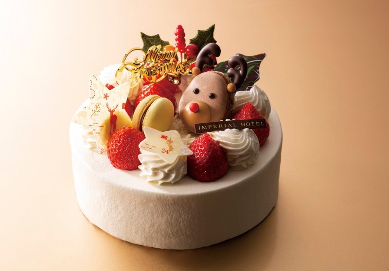 帝国ホテル東京のクリスマスショートケーキ＜生クリーム＞ 4,200円（12㎝）5,000円（15㎝）6,600円（18cm）